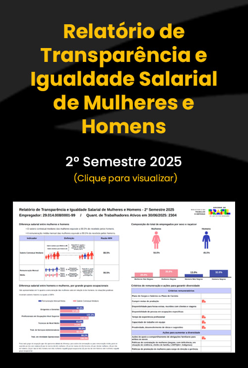 Relatório de Transparência e Igualdade Salarial - 2 Sem/ 2025